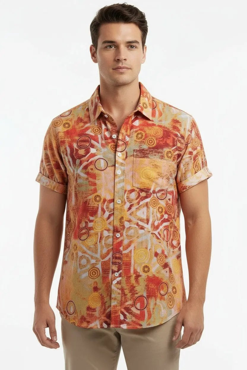 Premium bamboo hemp summer button-up shirt - Dan Flashes